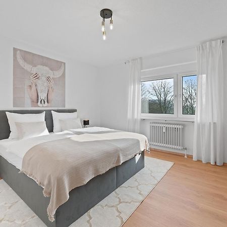 Roomfall Am Kurpark Mit Blick Ins Gruene-Parkplatz-Waschmaschine-Kueche-Wifi バート・ラッペナウ エクステリア 写真